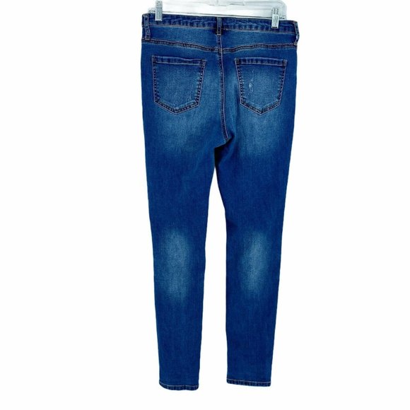 Ashley Mason Women's Size 9 Distressed Skinny - Picture 2 of 9